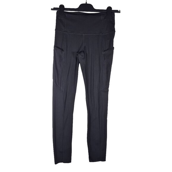 lululemonLululemon Women’s Black Fast And Free 25" Leggings Size 4 With 7 Pocket - Picture 1 of 4